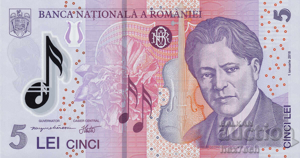 ❤️ ⭐ Romania 2025 5 lei polymer UNC new ⭐ ❤️ with price € 2.49 | 4.87 BGN ❤️ ⭐ Romania 2025 5 lei polymer UNC new ⭐ ❤️ with price € 2.49 | 4.87 BGN