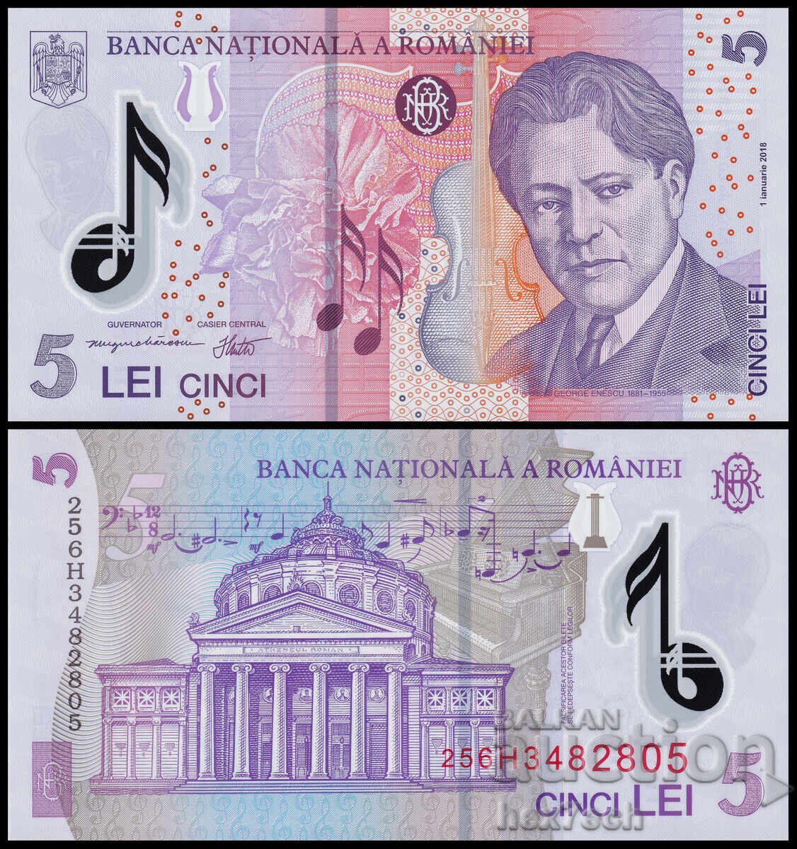 ❤️ ⭐ Romania 2025 5 lei polymer UNC new ⭐ ❤️ ❤️ ⭐ Romania 2025 5 lei polymer UNC new ⭐ ❤️