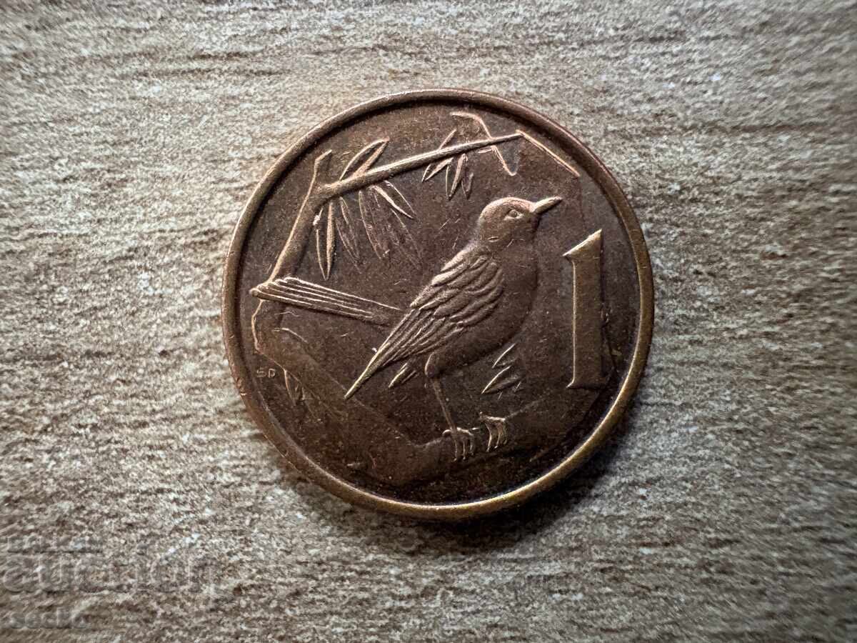 Cayman Islands - 1 cent (2013)