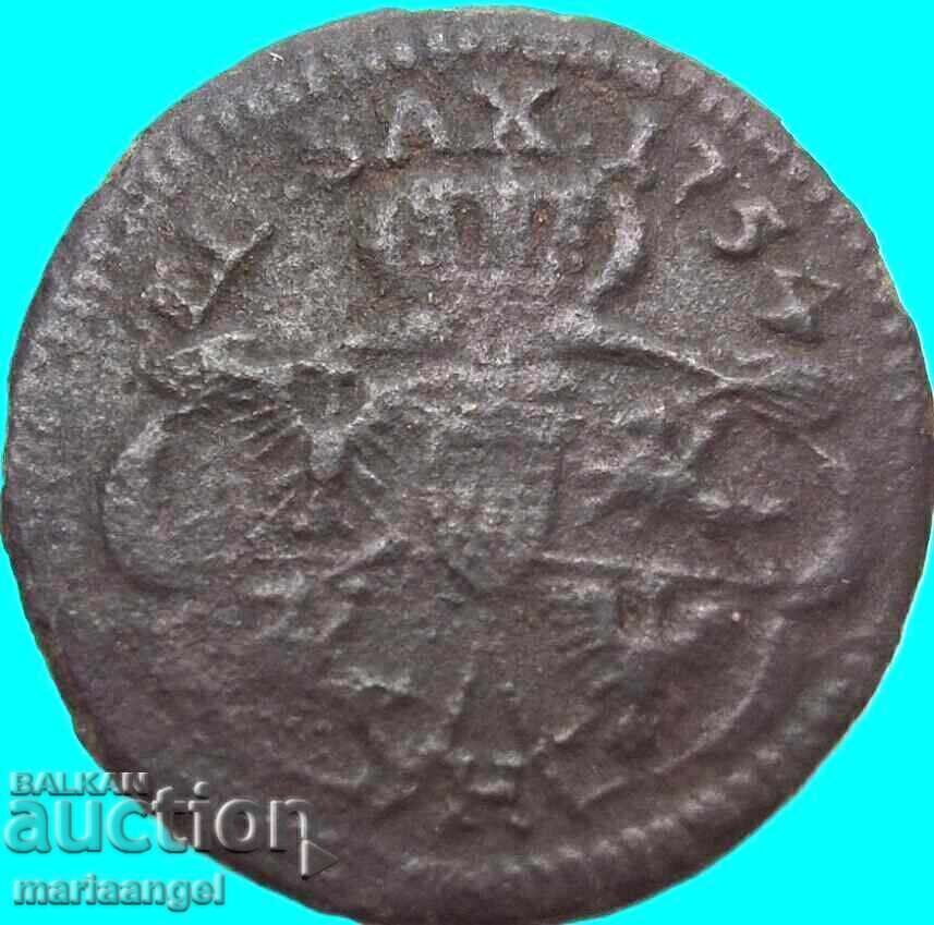 Livrarea Polonia 1754 1 groș (Mare - 21mm) August III cupru