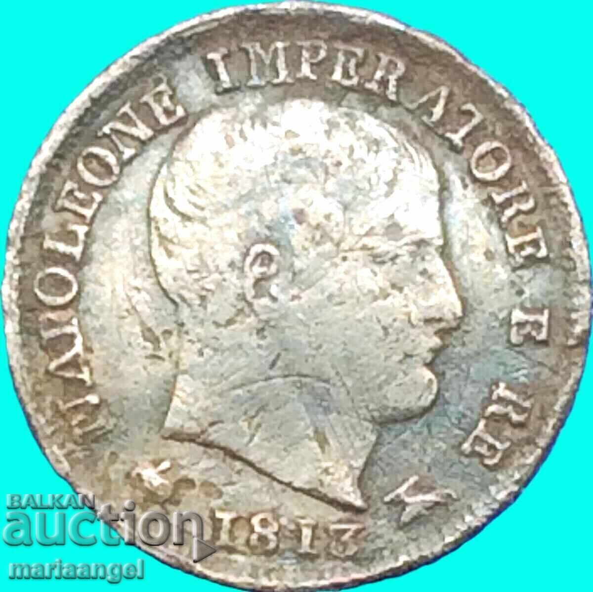 Ναπολέων 5 σόλδι 1813 Ιταλία Μ-Μιλάνο ασήμι - 6