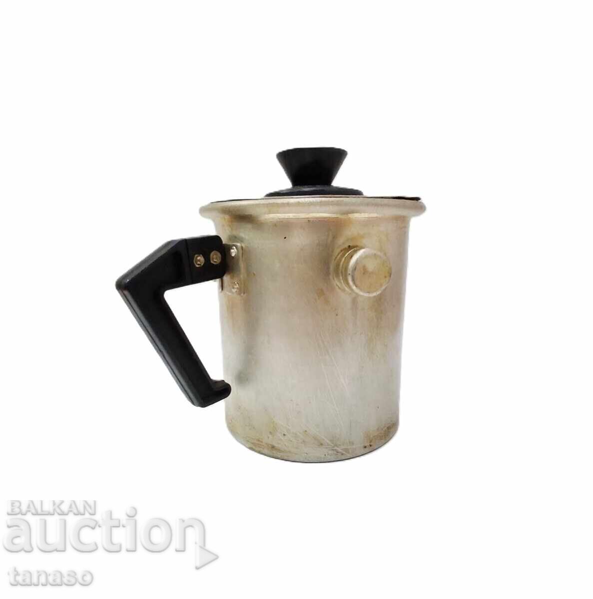 Retro fierbător de lapte din aluminiu din anii '70 (15.5)