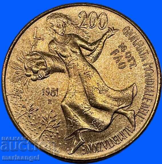 200 lire Italia 1981