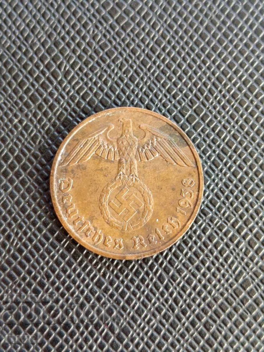 Γερμανία 2 πένιγκ, 1938 με τιμή € 1.60 | 3.13 BGN