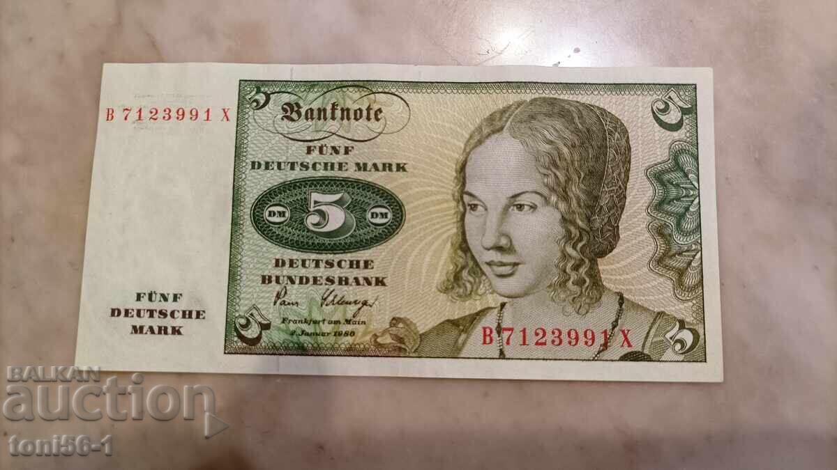 Germania 5 mărci 1963 aUNC Germania 5 mărci 1963 aUNC