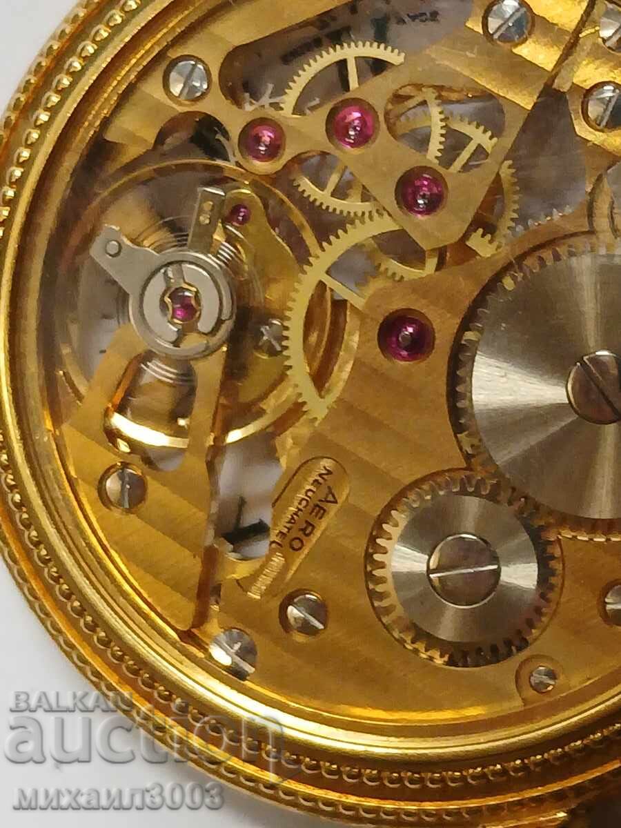 CEAS DE BUZUNAR ELVEȚIAN PLACAT CU AUR - 5