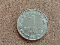 Iugoslavia 1 dinar, 1965