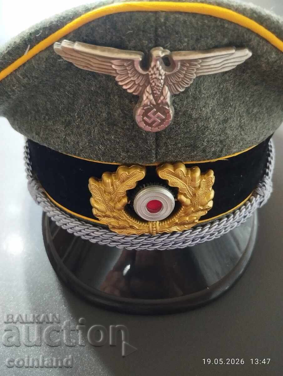 Șapcă nazistă germană REPRODUCERE - 5