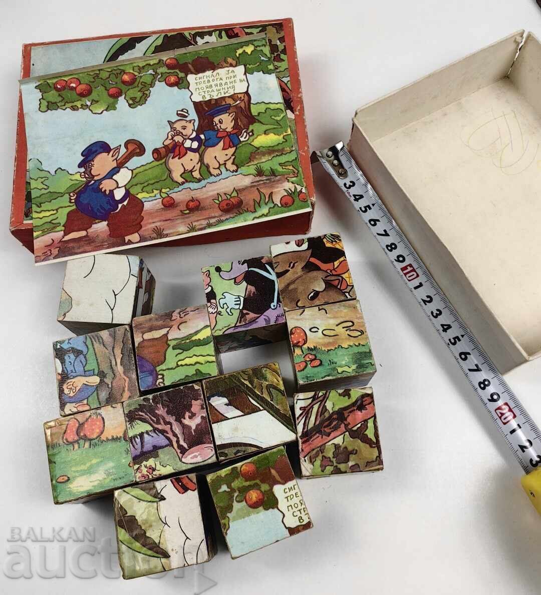Livrarea CUBURI PENTRU COPII CU IMAGINI JOC DE MASĂ PENTRU COPII TIP PUZZLE