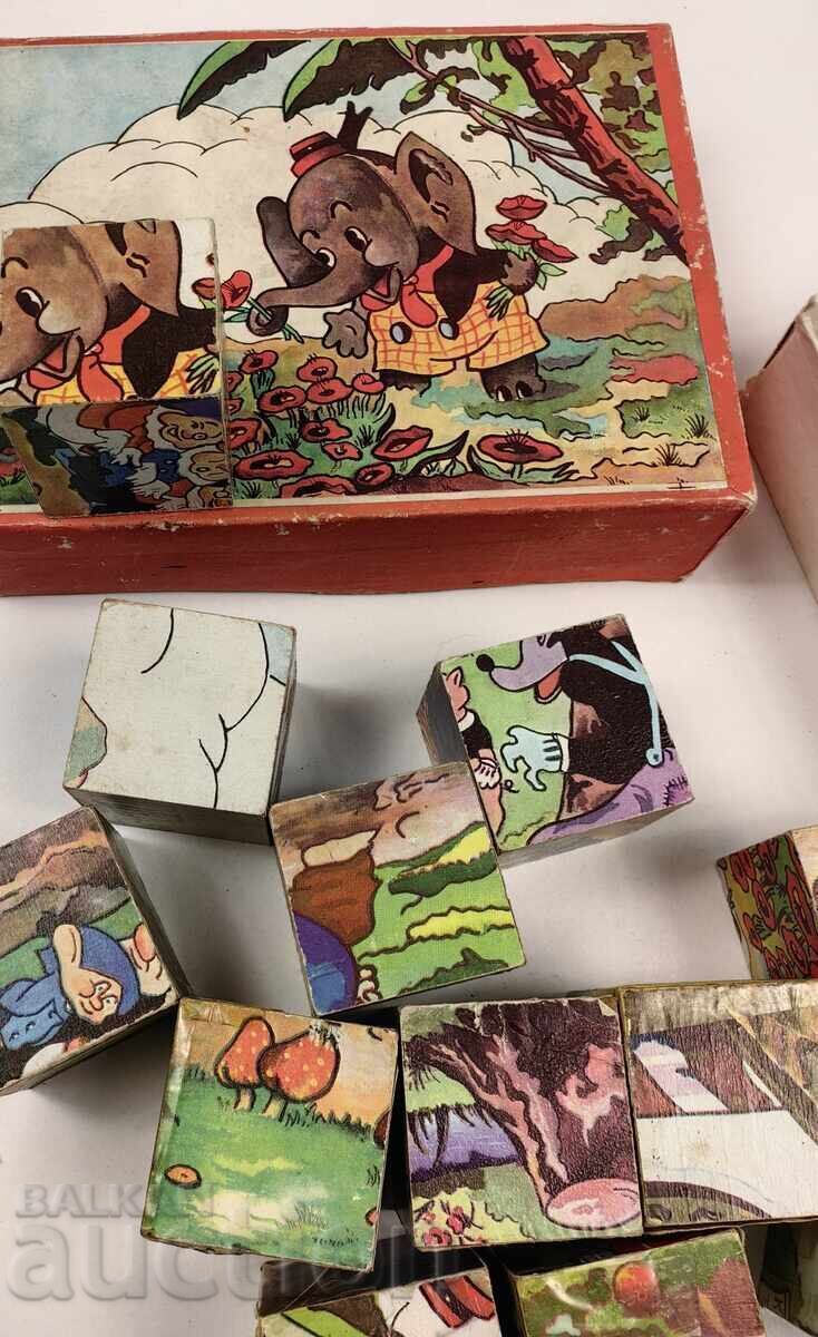 CUBURI PENTRU COPII CU IMAGINI JOC DE MASĂ PENTRU COPII TIP PUZZLE - 6