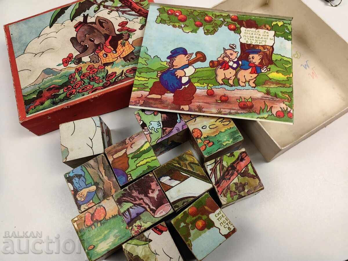 CUBURI PENTRU COPII CU IMAGINI JOC DE MASĂ PENTRU COPII TIP PUZZLE