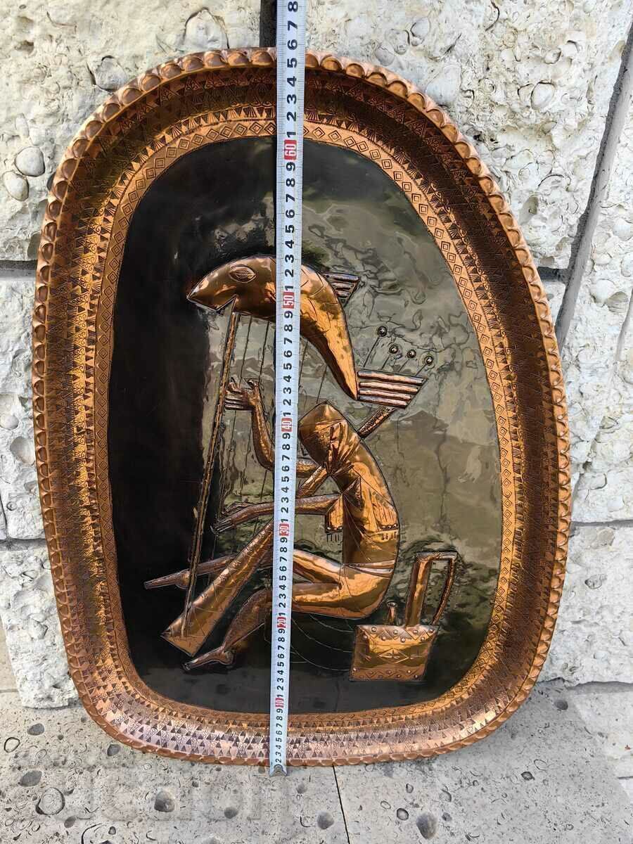 FOARTE MARE PANOU CURU MOLI PICTURA MUZICIAN HARP - 5