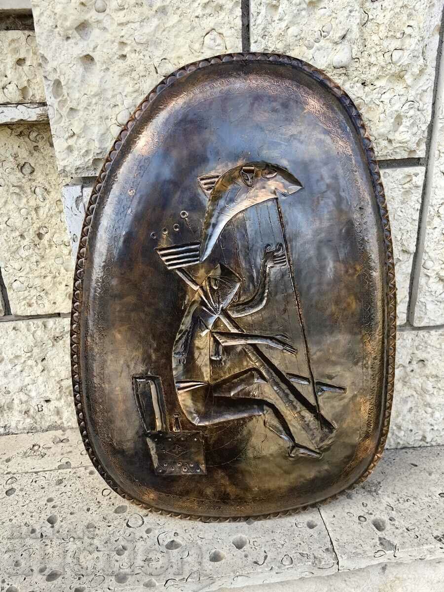FOARTE MARE PANOU CURU MOLI PICTURA MUZICIAN HARP - 6