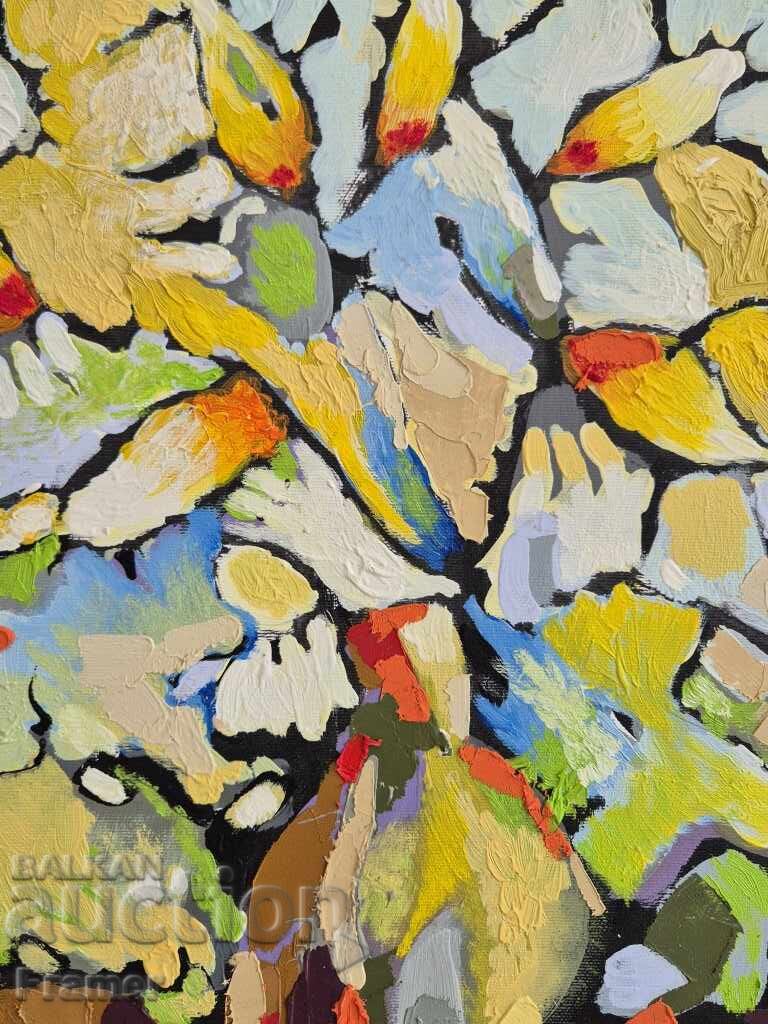 Livrarea Ivan Yahnadzhiev Natură statică 2023, ulei pe pânză nr. 18