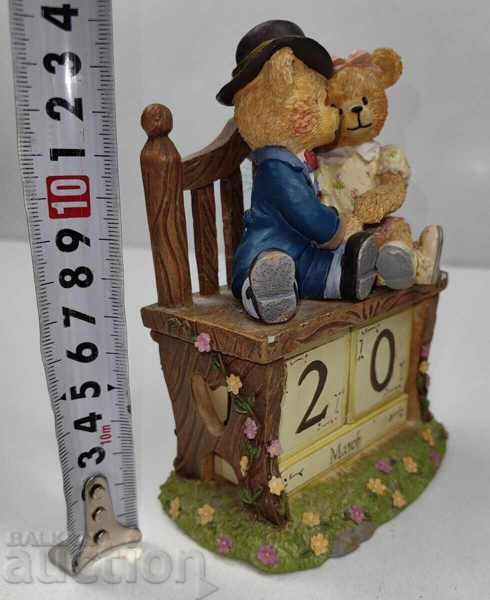Livrarea DUO ÎNDRĂGOSTIT URSULEȚ URSULEȚI ÎNDRĂGOSTIT FIGURINĂ FIGURĂ CALENDAR