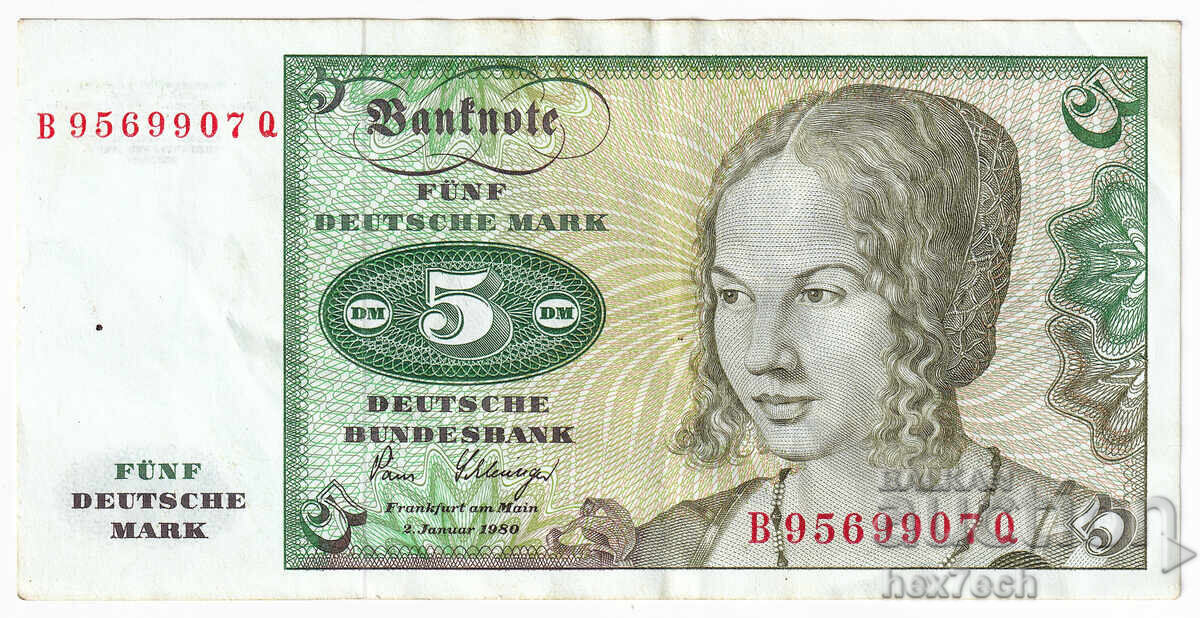❤️ ⭐ Germania 1980 5 mărci ⭐ ❤️ cu preț € 8.99 | 17.58 BGN