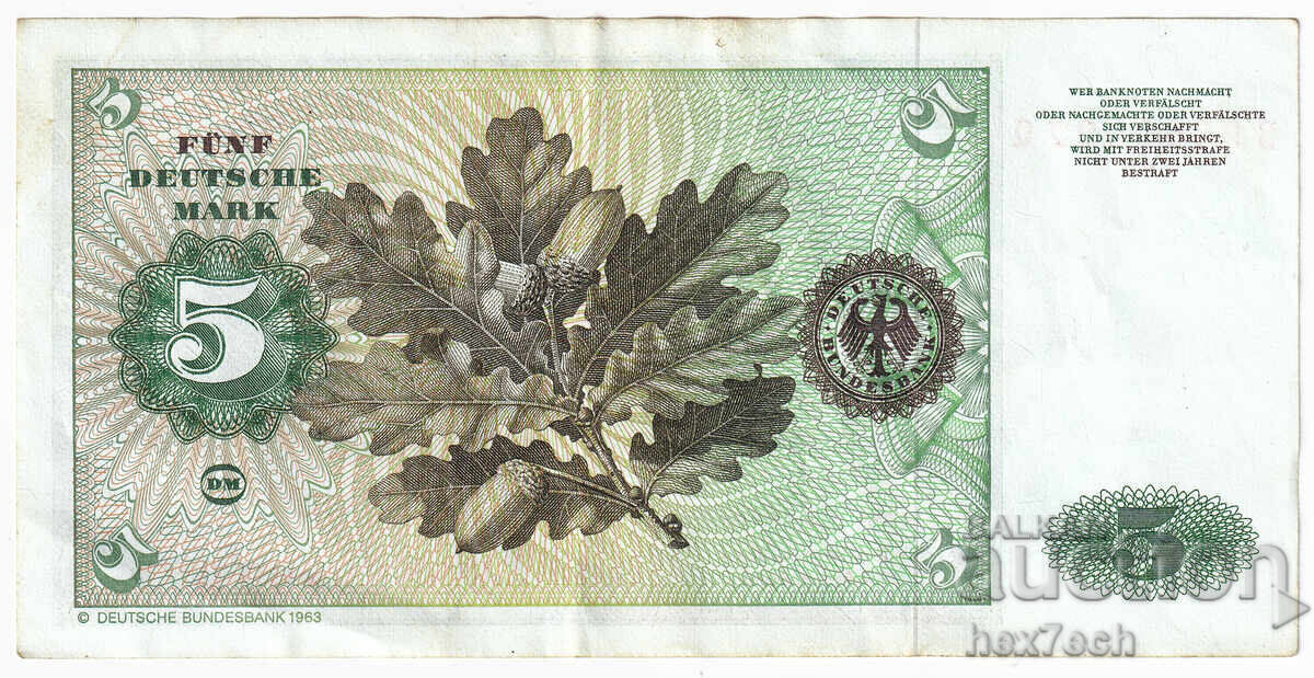 Licitație ❤️ ⭐ Germania 1980 5 mărci ⭐ ❤️