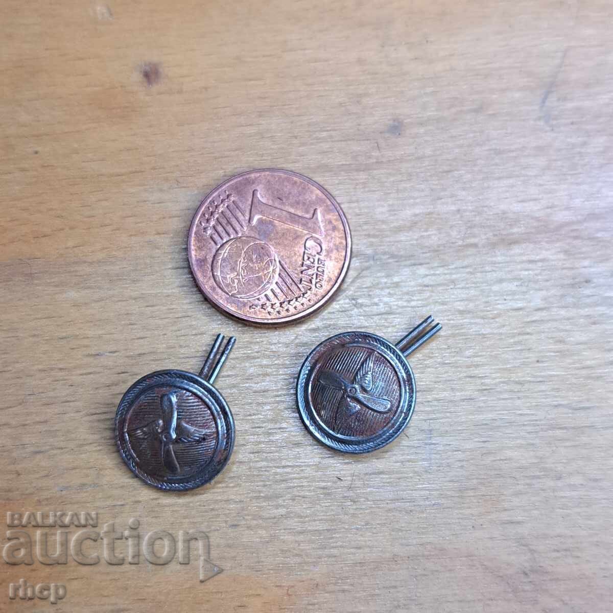 Buttons for pilot peaked cap pilot aviator