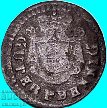 Licitație 1 Guter Pfennig 1763 Germania Brandenburg-Bayreuth