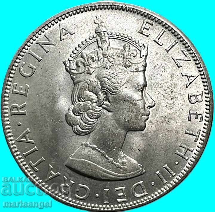 1 крона 1964 Великобритания Бермуди UNC 22,53г сребро - 6