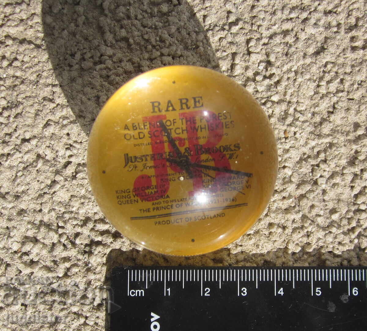 ceas publicitar retro minge whisky JB - 6