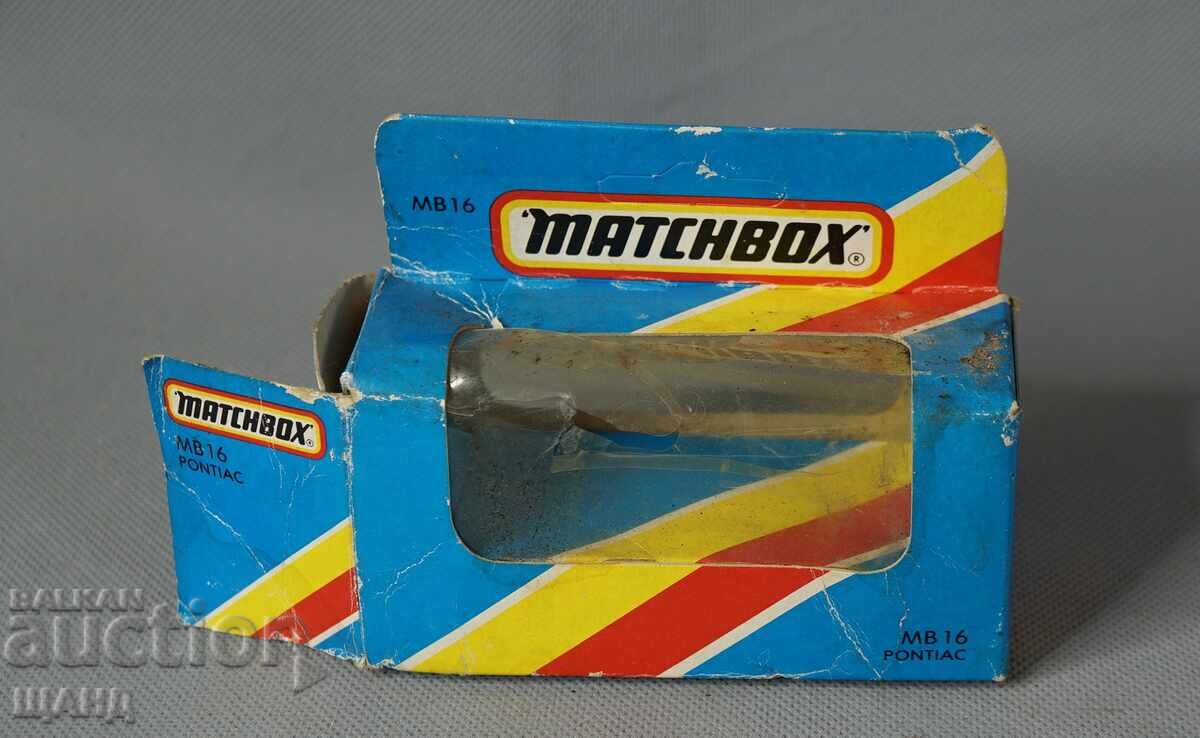 MATCHBOX PONTIAC Cutie pentru mașinuță metalică de jucărie MATCHBOX PONTIAC Cutie pentru mașinuță metalică de jucărie