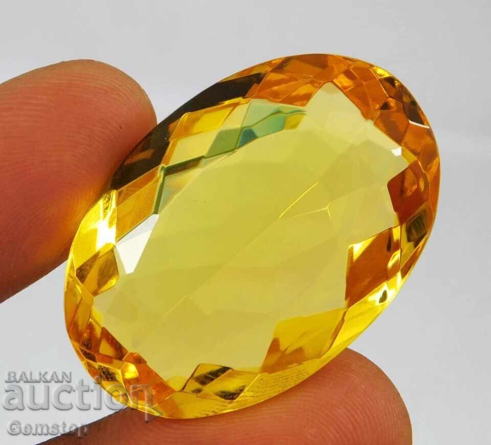 Licitație BZ67.00 ct topaz imperial natural cert.OMGTL de la 1c!