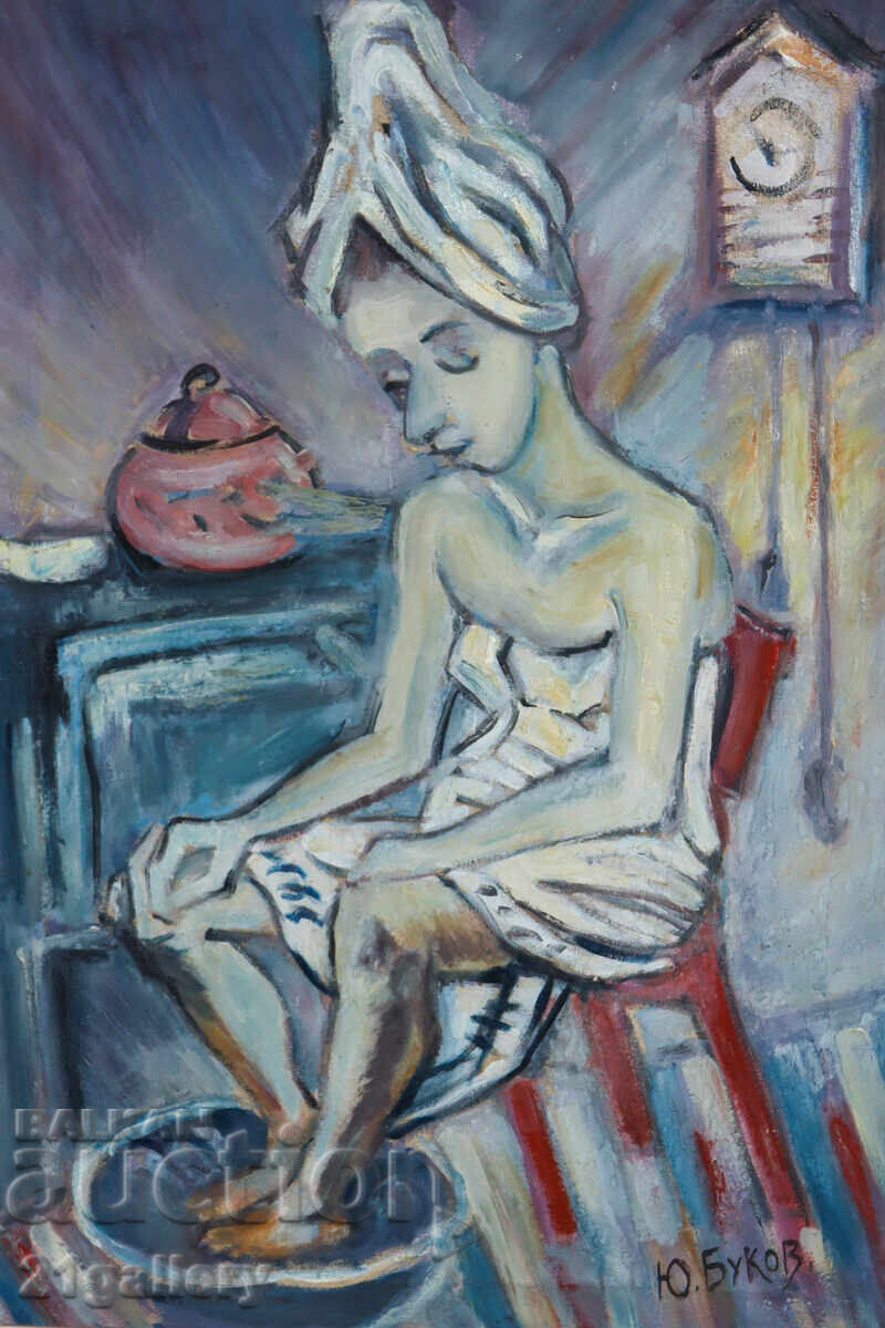 Юри Буков (1947 - 2023 ) маслени бои портрет с цена € 2800.00 | 5476.34 лв.