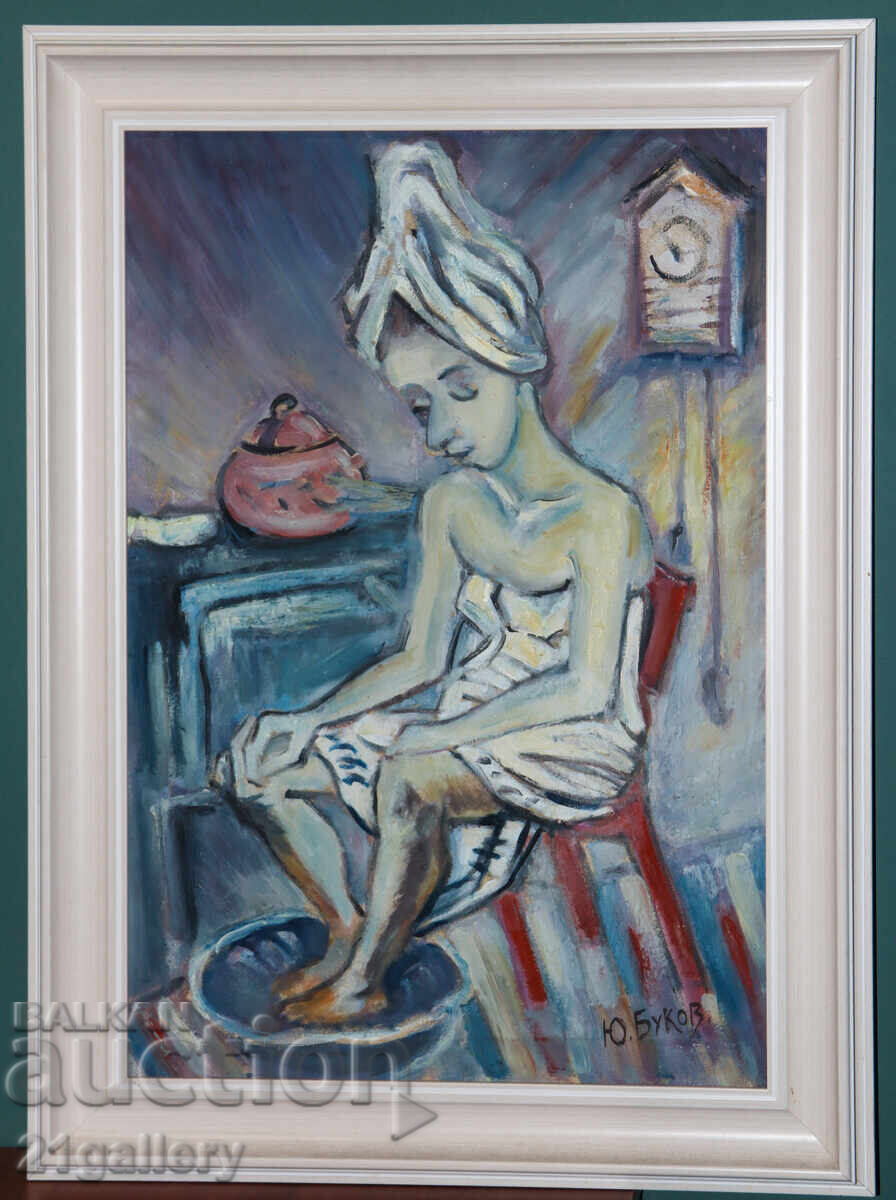 Аукцион Юри Буков (1947 - 2023 ) маслени бои портрет