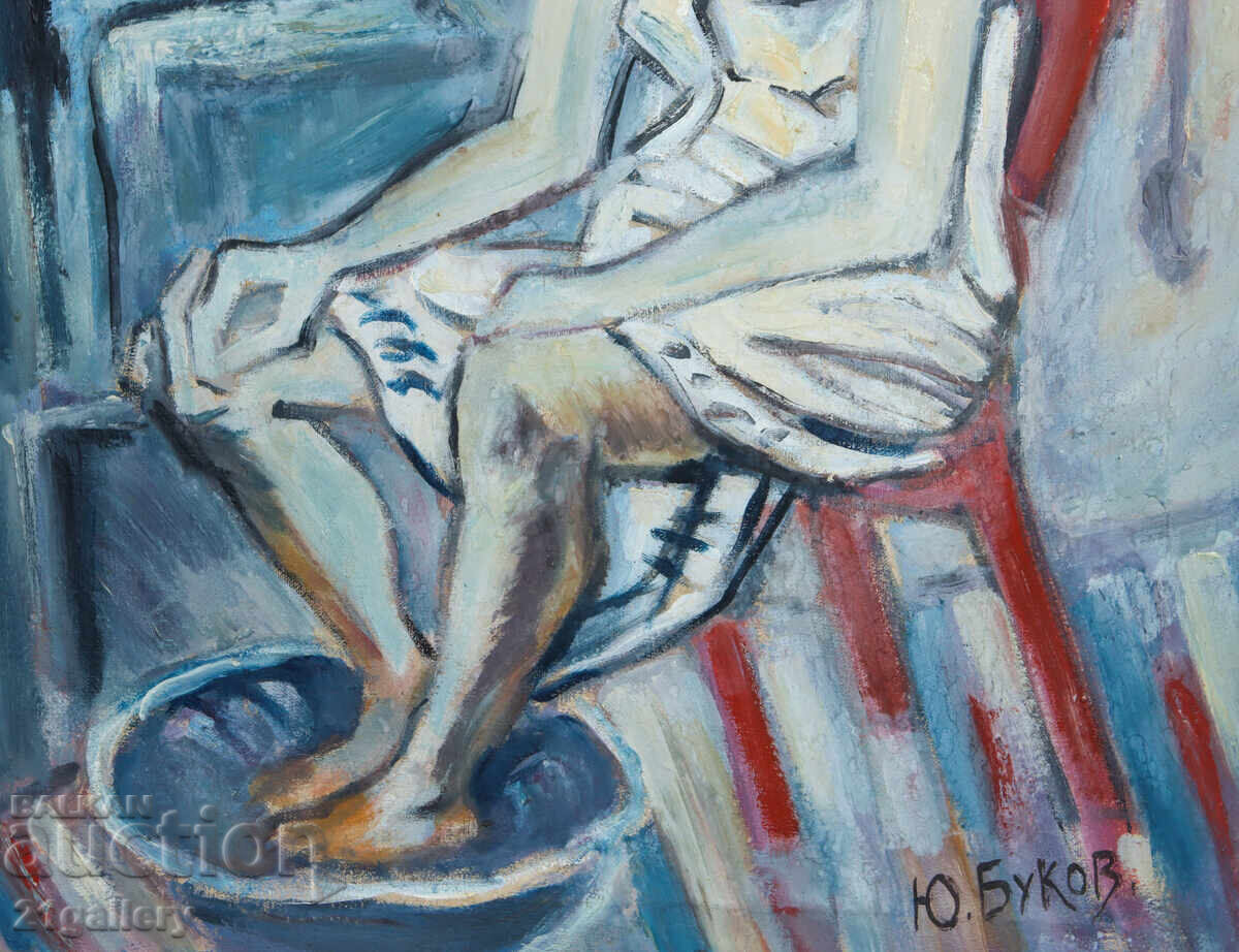 Юри Буков (1947 - 2023 ) маслени бои портрет - 6