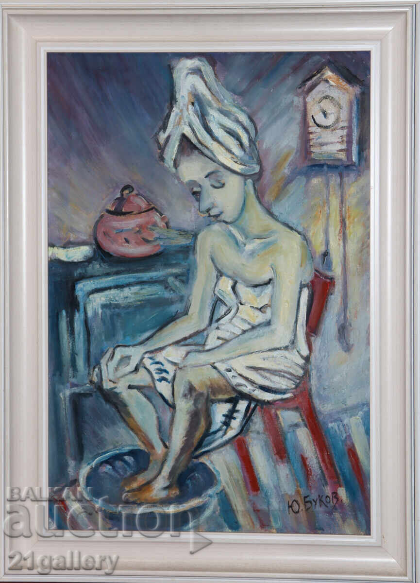 Юри Буков (1947 - 2023 ) маслени бои портрет