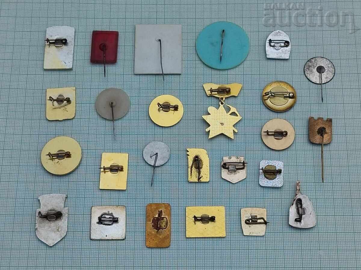 BULGARIA BADGES LOT OF 25 PIECES with price € 5.00 | 9.78 BGN