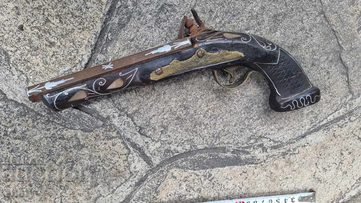 Old flintlock pistol - 6