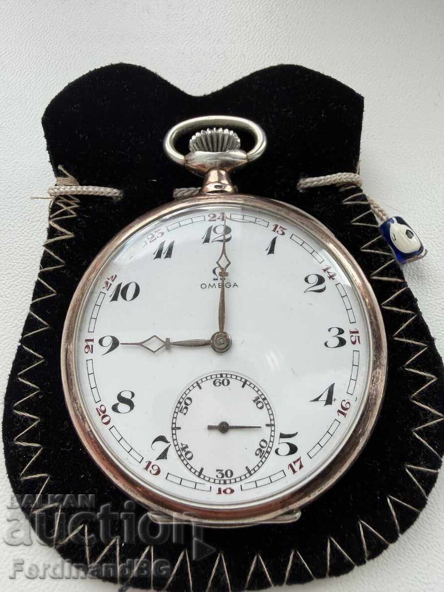 Ceas de buzunar din argint OMEGA cu preț € 144.00 | 281.64 BGN Ceas de buzunar din argint OMEGA cu preț € 144.00 | 281.64 BGN