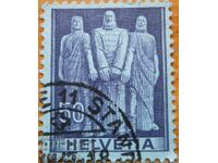 Elveția "Monumentul celor trei conspiratori" - 1941