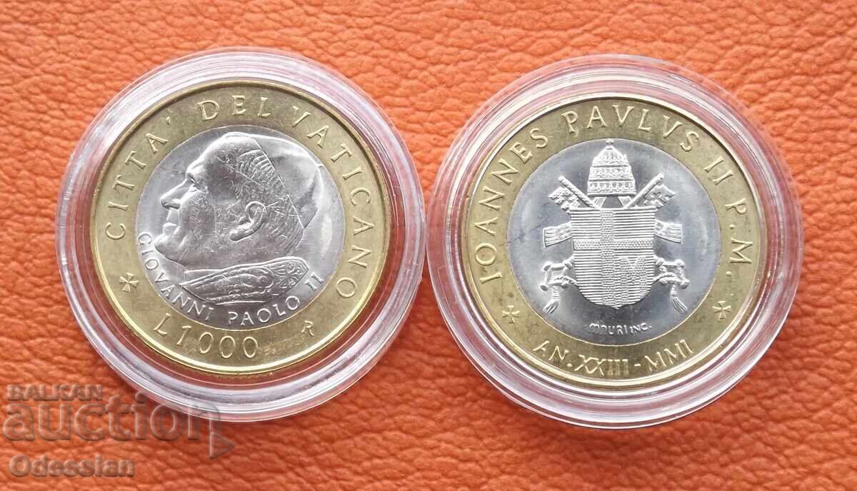Vatican • 1000 lire • 2001