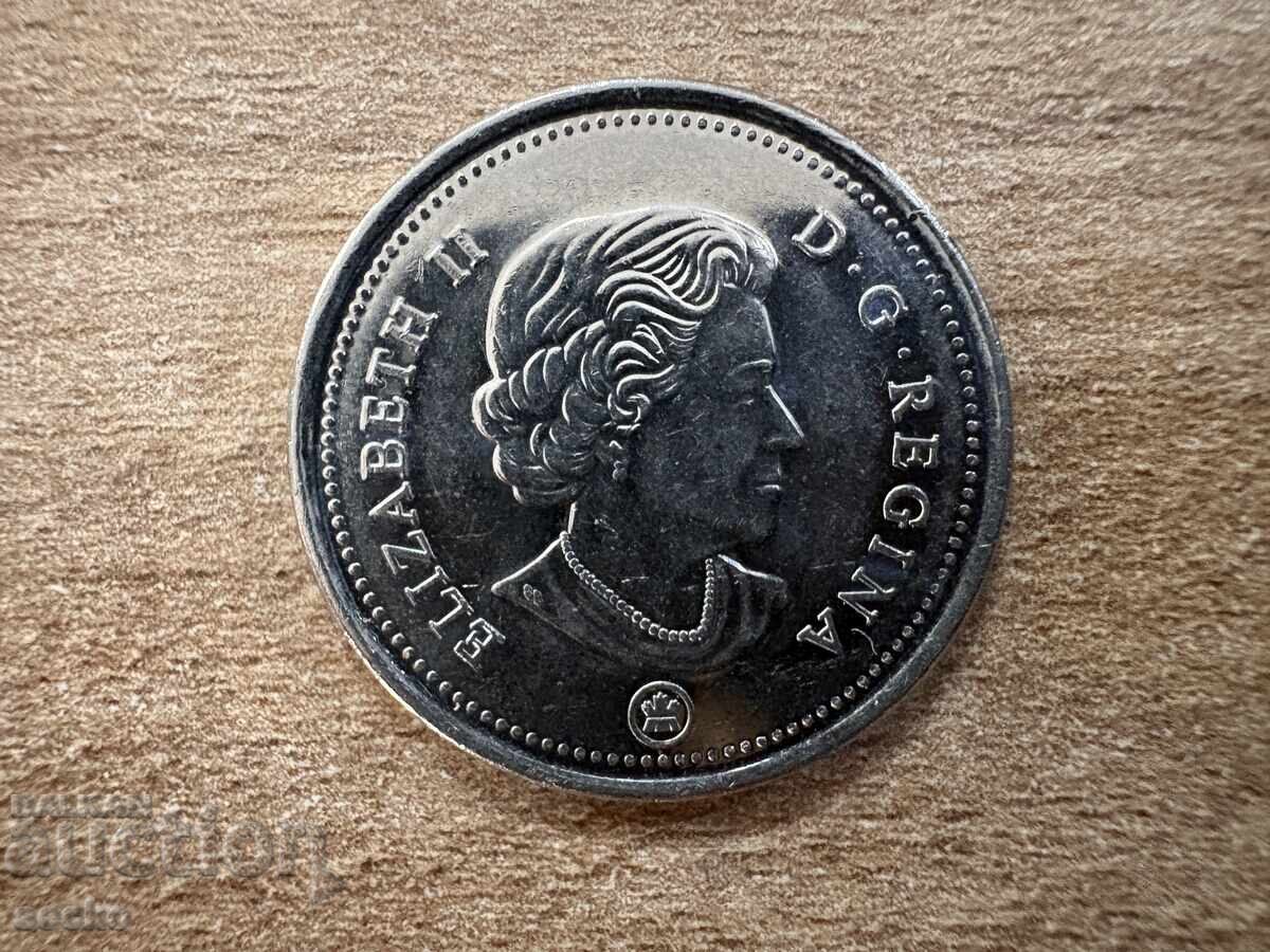 Canada - 25 cenți (2016) cu preț € 0.35 | 0.68 BGN