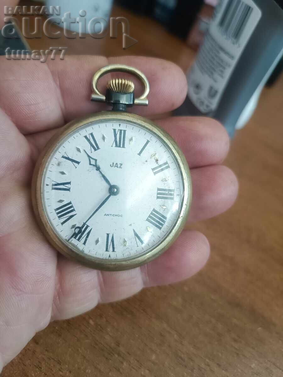 Ceas de buzunar de la brandul francez Jaz. Ceasul funcționează