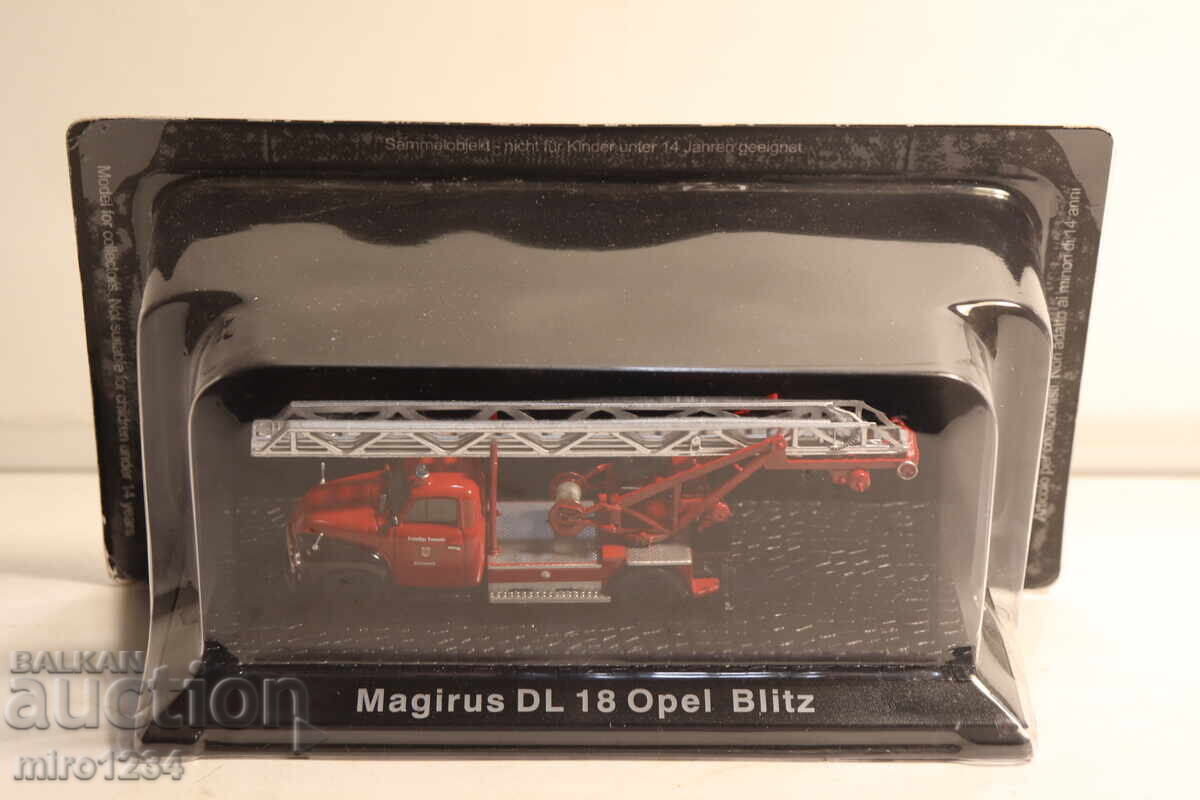 ΜΟΝΤΕΛΟ ΠΥΡΟΣΒΕΣΤΙΚΟΥ ΦΟΡΤΗΓΟΥ MAGIRUS OPEL 1/72