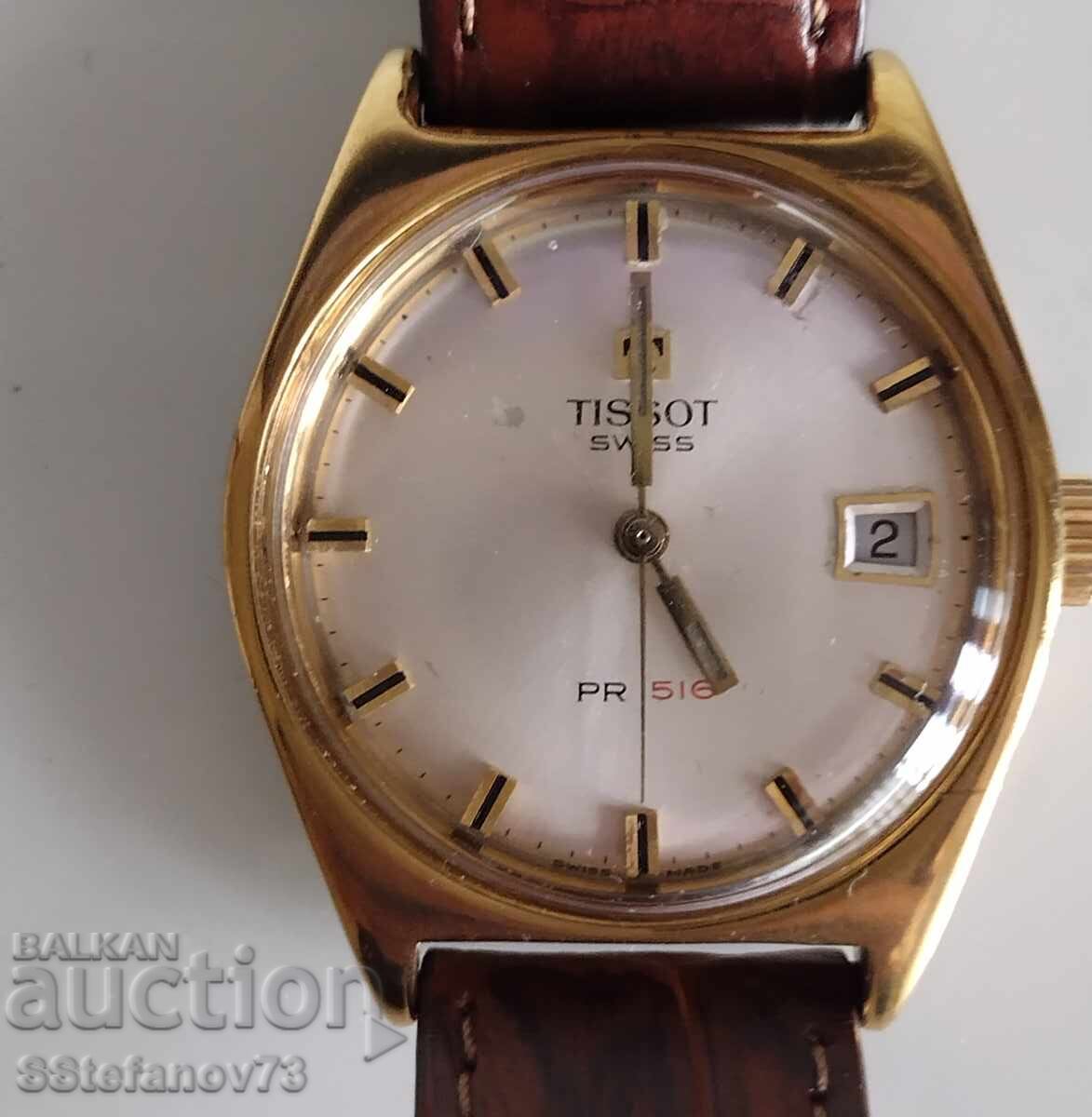 Ръчен часовник Tissot P 516 позлатен с цена € 65.00 | 127.13 лв.