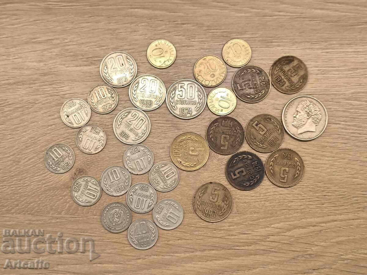 Lot de monede vechi bulgărești (stotinki din perioada socialistă) – RPB