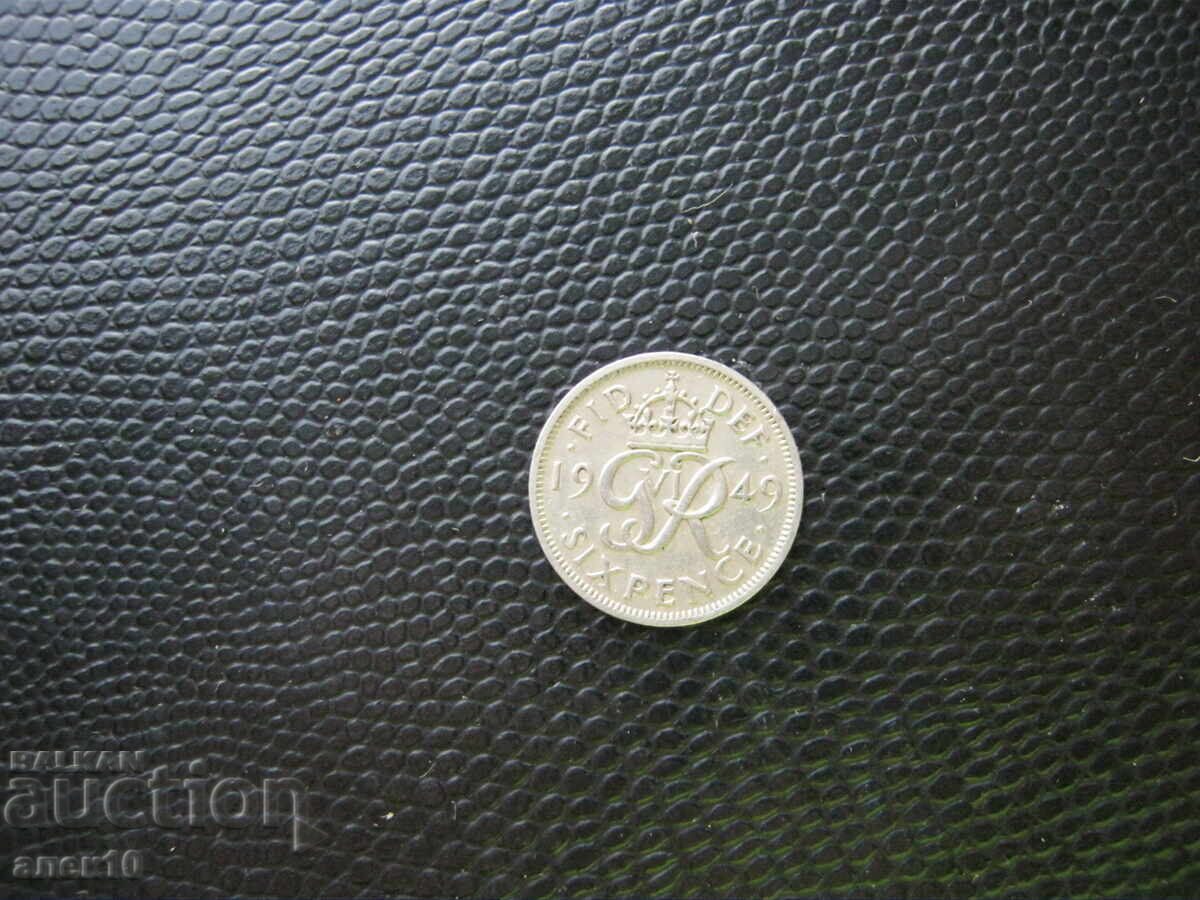 Marea Britanie 6 pence 1949 s