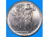100 lira 1992 Italy Minerva