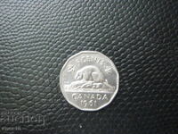 Καναδάς 5 σεντ 1961 C