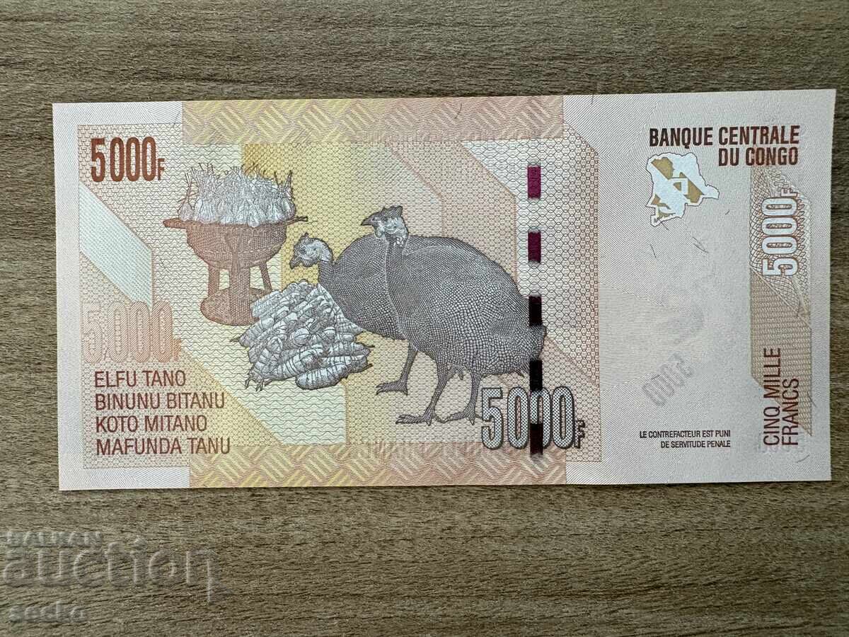Κονγκό - 5000 φράγκα (2022) UNC με τιμή € 12.00 | 23.47 BGN