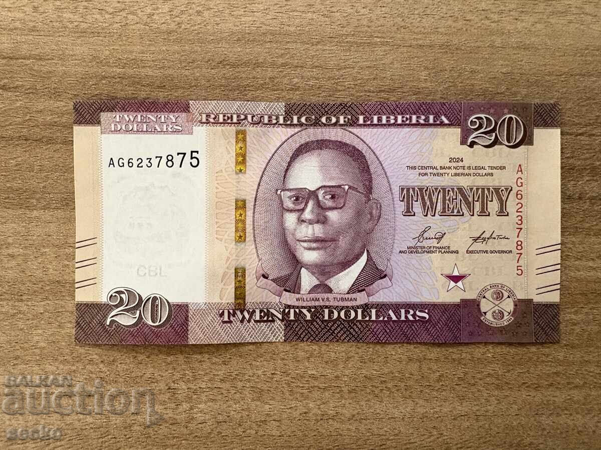 Λιβερία - 20 δολάρια (2024) UNC
