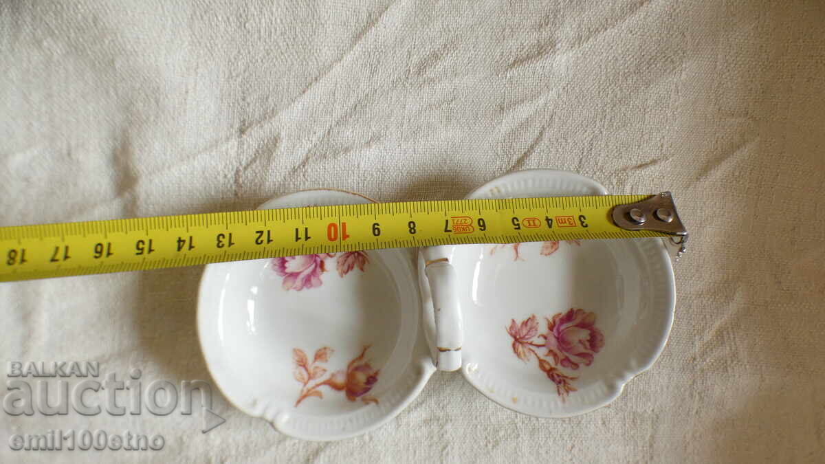Salt cellar vintage German porcelain - 7