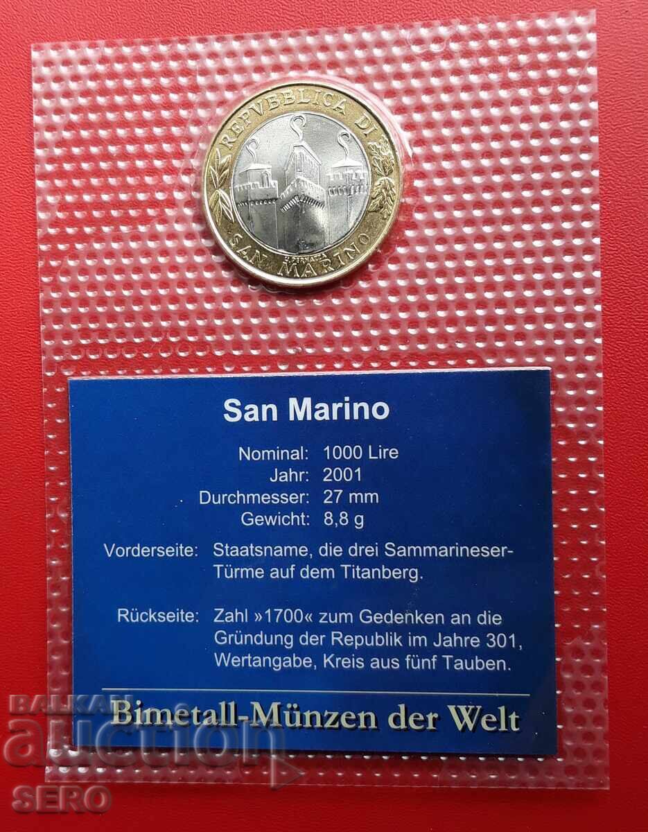 San Marino-1000 lire 2001