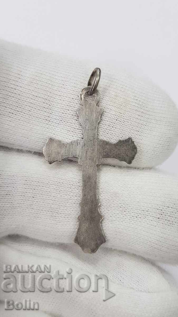 Delivery of Unique silver cross with "Angel" - 1880 - 1900 - Europe