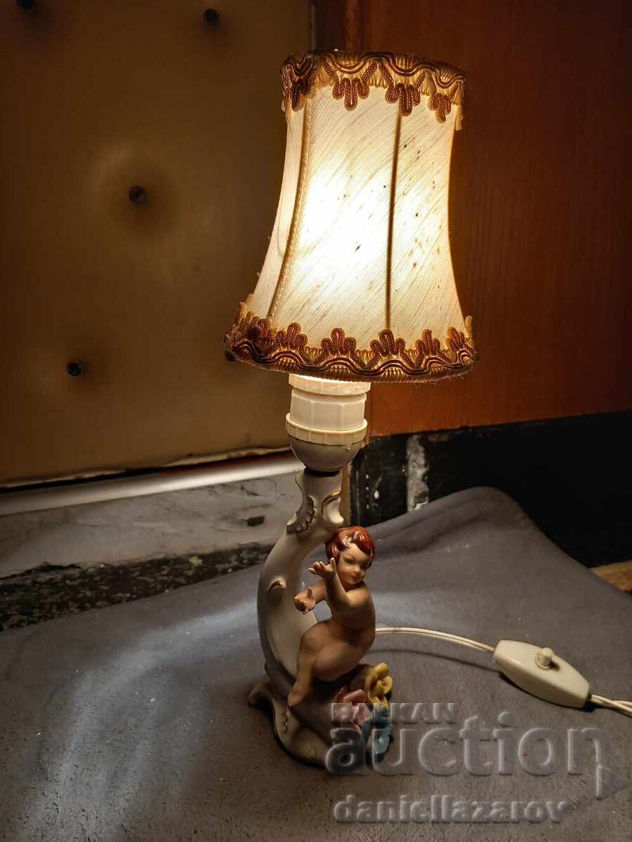 DRESDEN, Lampă din porțelan Sandizell, Heruvim, Dresda - 7